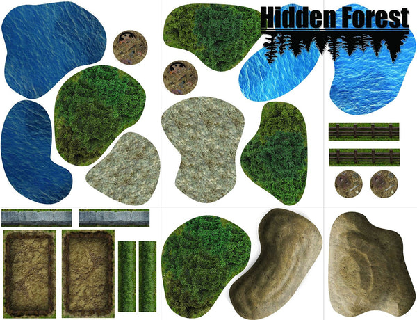 (Plastic) HiddenForest Terrain Pack for Warmachine and Hordes