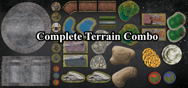 <h3><strong><span style="text-decoration: underline;">*25% Bundle Savings*</span></strong></h3>HiddenForest Complete Terrain 2.0/MK3/Scenario Combo Set for Warmachine and Hordes