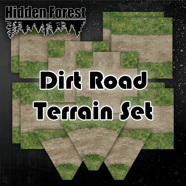 Dirt Road Terrain Set for Tabletop racing (Gaslands)