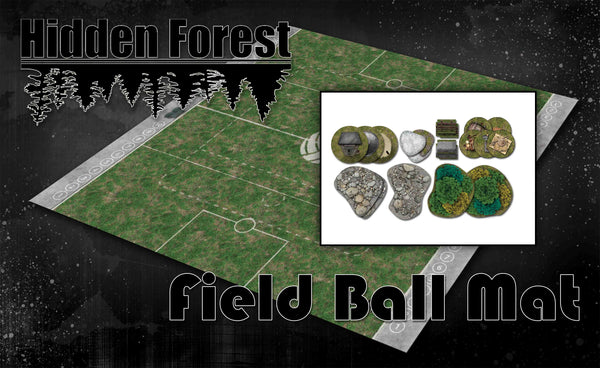 <h3><strong><span style="text-decoration: underline;">*14% Bundle Savings*</span></strong></h3>HiddenForest Field Ball Mat and Terrain Set