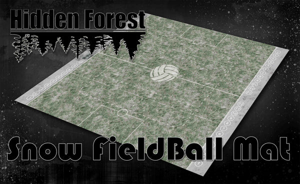 HiddenForest 36" Snow Field Ball Gaming Mat 2.0