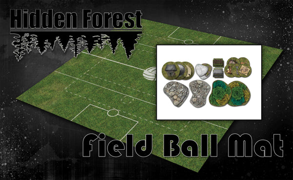 <h3><strong><span style="text-decoration: underline;">*14% Bundle Savings*</span></strong></h3>HiddenForest Field Ball Mat and Terrain Set